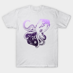 Fathomless D20: dnd 5e warlock dice Purple T-Shirt